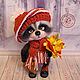 Raccoon felted Ignat Raccoon felted wool Toy, wool. Felted Toy. Elena Konopleva dolls and toys. Online shopping on My Livemaster.  Фото №2