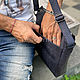 Handbag made of Python skin. Men\'s bag. exotiqpython. My Livemaster. Фото №4