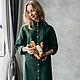  хвойное льняное платье-рубашка, Платья, Санкт-Петербург,  Фото №1