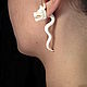  Dragon from Buffalo bone. Single earring. Garuda. My Livemaster. Фото №5