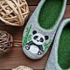 Felted Slippers - Me-Nots, Slippers, Moscow,  Фото №1