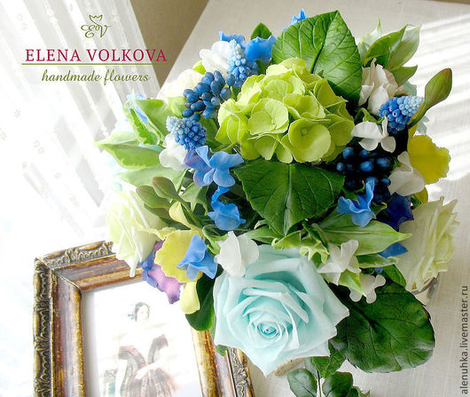 Интерьерные композиции ручной работы. Ярмарка Мастеров - ручная работа. Купить Букет из полимерной глины "Жизнь по Люксу!".. Handmade.