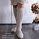 Linen boots 'Daryana' knitted summer. High Boots. MadameBoots. Online shopping on My Livemaster.  Фото №2