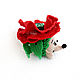 Handmade toys. Mac! Collection ' Flower hedgehogs!'. Stuffed Toys. Cross stitch and beads!. My Livemaster. Фото №4
