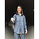 Рубашка унисекс из варёного хлопка шамбре Chambray Cotton Big Shirt, Рубашки, Нижний Новгород,  Фото №1
