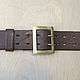 Belt in military style made of genuine leather. Straps. Roman Bushuev (bags-bush). Ярмарка Мастеров.  Фото №6