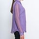 Order Silk blouse lilac. Alexandra Shubina. Livemaster. . Blouses Фото №3