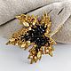 Брошь осенний лист из бисера,кленовый лист. Брошь-булавка. Nachatova Jewelry. Ярмарка Мастеров.  Фото №4