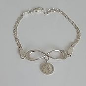 Украшения handmade. Livemaster - original item Infinity Charm Bracelet pendant 