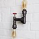 Order Sconce lamp made of VGP pipes in the Loft style 'Deglas 6'. uloft. Livemaster. . Sconce Фото №3