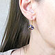 Purple earrings, purple stone earrings, lilac earrings. Earrings. Irina Moro. My Livemaster. Фото №6