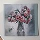 Order Painting Peonies in a vase (pale pink gray flowers). Pastelena. Livemaster. . Pictures Фото №3