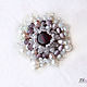 Brooch 'Music of spring' pearls, beryl, cat's eye, Brooches, Moscow,  Фото №1
