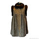 The vest is 'Peacock Feather' with marten fur, Vests, Moscow,  Фото №1