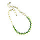 Green necklace made of natural pearls ' Green light'. Necklace. Irina Moro. Online shopping on My Livemaster.  Фото №2