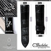 Украшения handmade. Livemaster - original item 24 mm crocodile leather strap. Handmade.