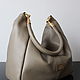 Order Beige classic leather bag, women's bag. Olga'SLuxuryCreation. Livemaster. . Classic Bag Фото №3