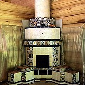 Tiled fireplace 