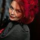 Вуалетка шляпка "Розы цвета марсала". Вуалетка. Яна Ларина citychic.spb (citychicspb). Ярмарка Мастеров.  Фото №6