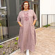 Copy of Linen dress  corral colour, Dresses, Novosibirsk,  Фото №1