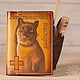 A cover for a vet passport for a cat, Passport cover, Petrozavodsk,  Фото №1