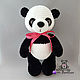 Knitted toy Panda from plush yarn Panda bear. Stuffed Toys. vyazunchiki-lz (vyazunchiki-lz). My Livemaster. Фото №5