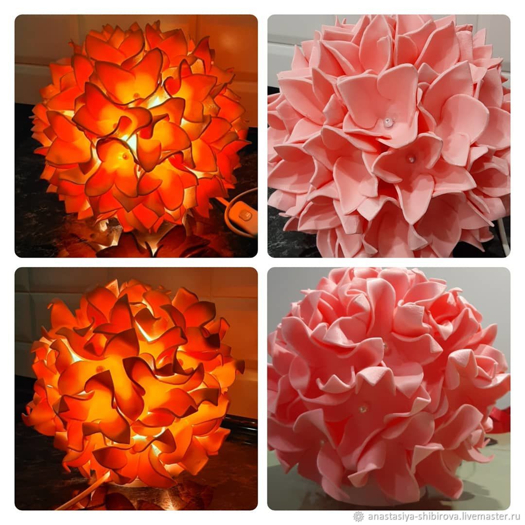Напольные цветы из изолона фото светильники