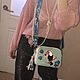 Сумка кросс-боди кожаная «Тропики» мятная. Классическая сумка. VICTORIA's BAGS Виктория. Интернет-магазин Ярмарка Мастеров.  Фото №2