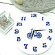 Настенные часы велосипед 35 см подарок мальчику или девочке. Часы классические. Irina Christmas Decor. Интернет-магазин Ярмарка Мастеров.  Фото №2