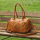 Women's leather bag FRANCESCA LUX ochre, Classic Bag, Izhevsk,  Фото №1