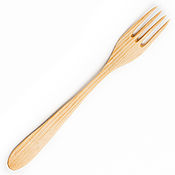 Посуда handmade. Livemaster - original item Wooden fork made of Siberian Cedar. V1. Handmade.