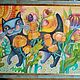 Заказать Батик панно "Прогулка по садику.". Подозерова Александра (alexbatik). Ярмарка Мастеров. . Картины Фото №3