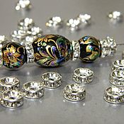 Материалы для творчества handmade. Livemaster - original item Beads dividers color silver. pcs. Handmade.