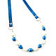 Swarovski Pearl Necklace 'Santorini' bright blue necklace. Necklace. Irina Moro. Online shopping on My Livemaster.  Фото №2