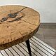 Стол журнальный из дуба. Столы. ELM_woodstudio (мебель и декор). Интернет-магазин Ярмарка Мастеров.  Фото №2