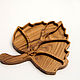 Wooden tray, dish. Menazhnitsa of wood. Scissors. Spirit of tree. Online shopping on My Livemaster.  Фото №2