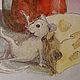 Мышь сыр и вино Принт и Открытка по акварельному рисунку. Открытки. Картины и куклы Ирина Капустина. Ярмарка Мастеров.  Фото №4