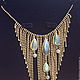 Order necklace 'wild one' with labradorite and chain fringe. Butik4you. Livemaster. . Necklace Фото №3