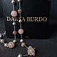 Long beads with pearls and a sunstone. Necklace. Jewelry by Burdo. My Livemaster. Фото №4