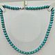 Turquoise beads with silver clasp, Beads2, Nizhny Novgorod,  Фото №1