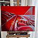 Картина красная стильная  горизонтальная в стиле сюрреализм, Картины, Санкт-Петербург,  Фото №1