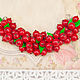 Bracelet with red currant berries, Bead bracelet, Kovrov,  Фото №1