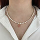 Gargantilla de perlas naturales de cuarzo rosa. Beads2. kvk1. Интернет-магазин Ярмарка Мастеров.  Фото №2