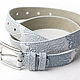 Order A bright belt with Delicate embossing, width 2.9 cm. Two Starlings. Livemaster. . Straps Фото №3