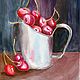 Watercolor of cherries in a Cup, Pictures, Rostov-on-Don,  Фото №1
