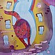 Шарф Кошка на прогулке. Шарфы. Елена Моф (elenamof). Интернет-магазин Ярмарка Мастеров.  Фото №2