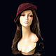 Marsala coquette. Hats1. Novozhilova Hats. Online shopping on My Livemaster.  Фото №2