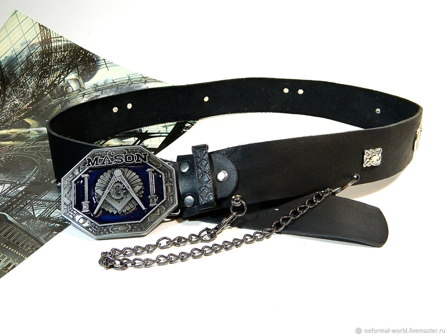 Leather belt for 'MASON' pants', Straps, Saratov,  Фото №1