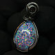 Pendant with pink opal. Light purple opals in glass, Nickel silver. Pendant. Mosaic Opal (mosaicopal). Online shopping on My Livemaster.  Фото №2