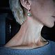 Серьги  с опалом. Серьги классические. ЖуЖа_jewelry. Интернет-магазин Ярмарка Мастеров.  Фото №2